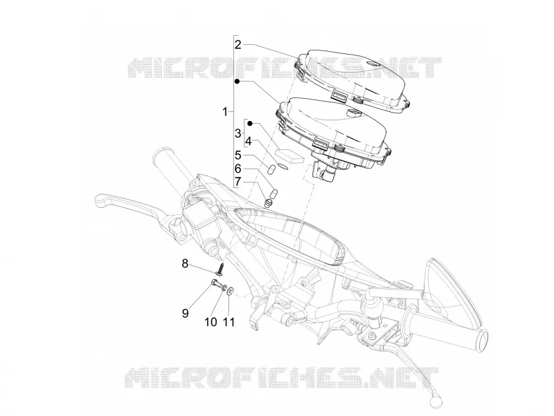 Groupe instruments - Cruscotto PIAGGIO PIAGGIO-SCOOTER 50 LIBERTY 2012  Liberty 4T MOC