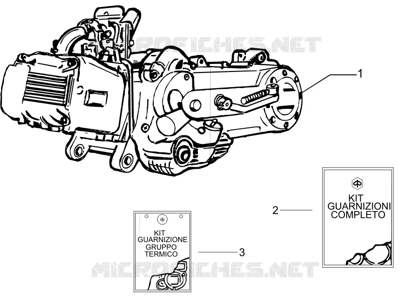 Moteur complet PIAGGIO PIAGGIO-SCOOTER 50 LIBERTY 2011  Liberty 4T MOC