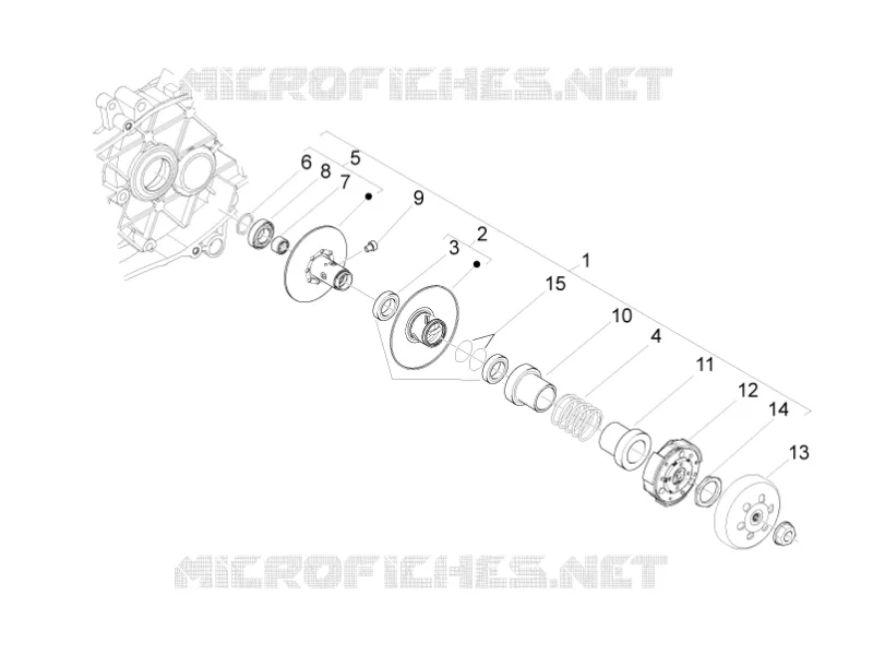 Poulie entrainee PIAGGIO PIAGGIO-SCOOTER 50 LIBERTY 2011  Liberty 4T MOC