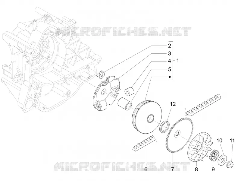 Poulie motrice PIAGGIO PIAGGIO-SCOOTER 50 LIBERTY 2010  Liberty 4T MOC
