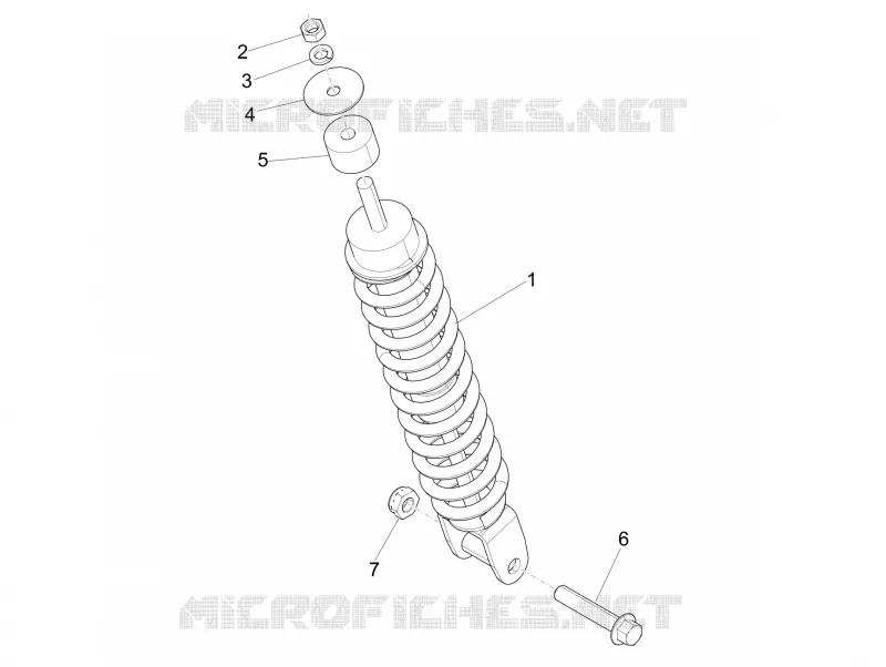 Suspension arrière - Amortisseur/s PIAGGIO PIAGGIO-SCOOTER 50 LIBERTY 2013  Liberty 4T MOC