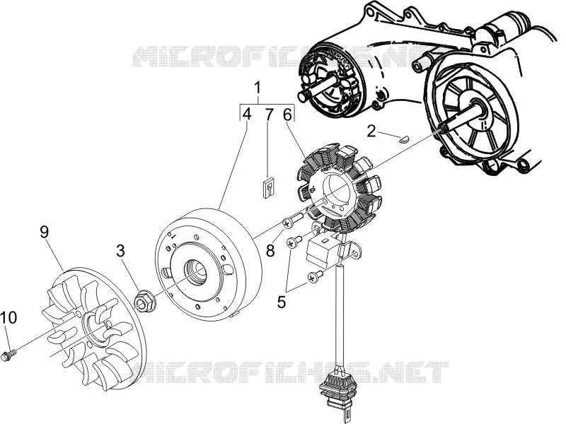 Volant magnetique PIAGGIO PIAGGIO-SCOOTER 50 LIBERTY 2016  Liberty 4T MOC