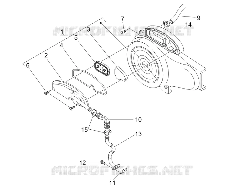 BOITE AIR SECONDAIRE PIAGGIO PIAGGIO-SCOOTER 50 LIBERTY 2012  Liberty 4T PTT (B-NL)