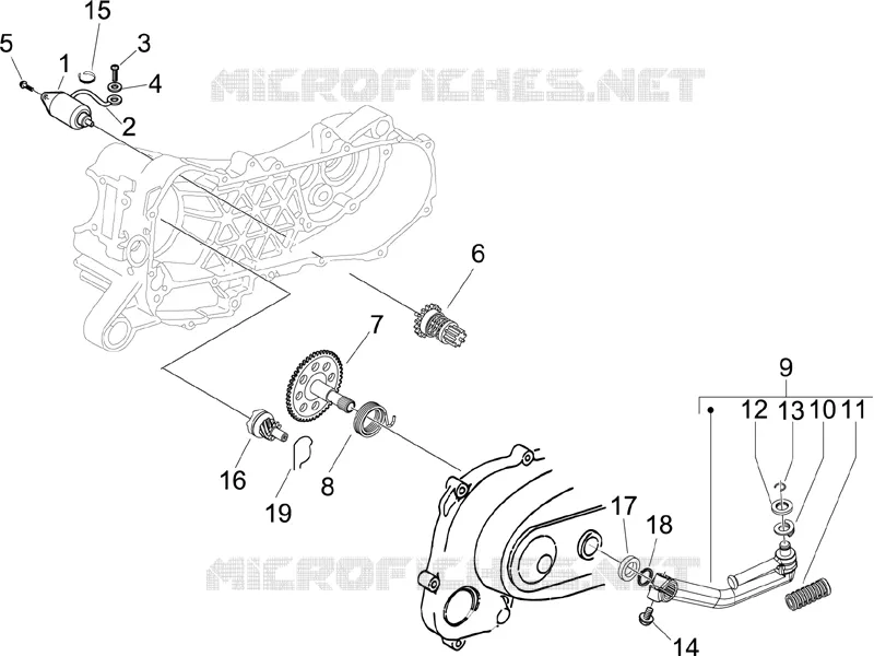 Démarrage - Démarrage électrique PIAGGIO PIAGGIO-SCOOTER 50 LIBERTY 2017  Liberty 4T PTT (B-NL)
