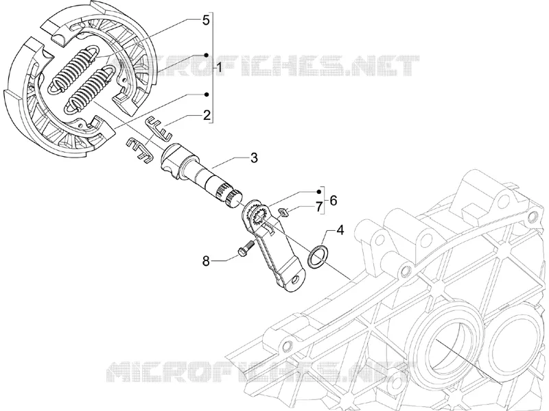 Frein posterieur - Mâchoire PIAGGIO PIAGGIO-SCOOTER 50 LIBERTY 2011  Liberty 4T PTT (B-NL)