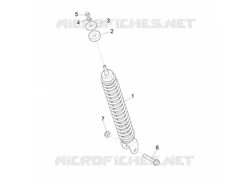 Suspension arrière - Amortisseur/s PIAGGIO PIAGGIO-SCOOTER 50 LIBERTY 2008  Liberty 4T PTT (B-NL)