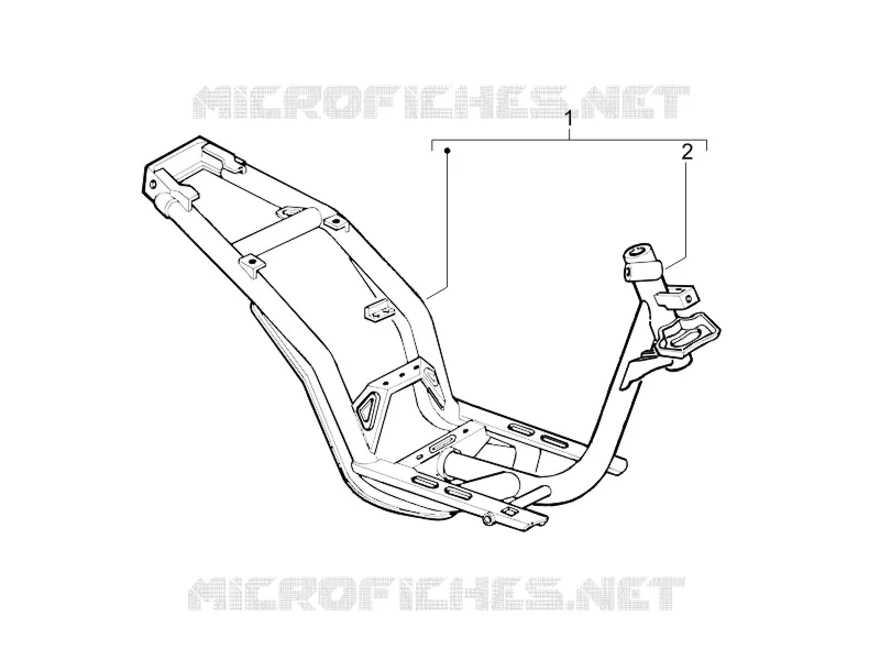 Châssis/coque PIAGGIO PIAGGIO-SCOOTER 50 LIBERTY 2011  Liberty 4T PTT (D)