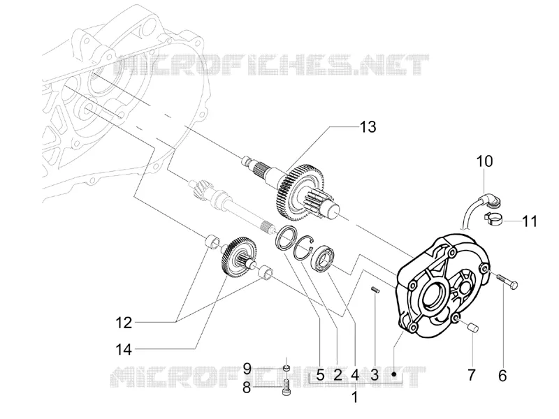 Ensemble réducteur PIAGGIO PIAGGIO-SCOOTER 50 LIBERTY 2014  Liberty 4T PTT (D)