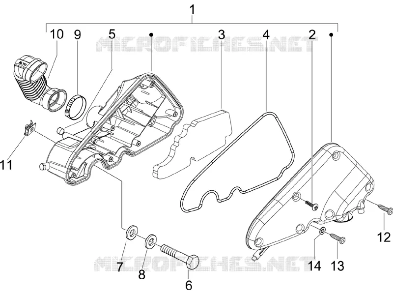 Filtre à air PIAGGIO PIAGGIO-SCOOTER 50 LIBERTY 2010  Liberty 4T PTT (D)
