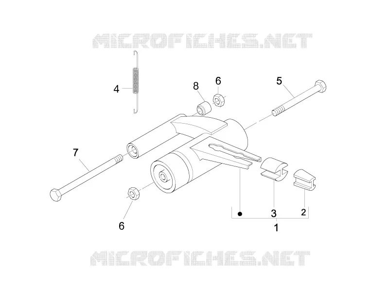 Bras oscillant PIAGGIO PIAGGIO-SCOOTER 50 LIBERTY 2012  Liberty 4T PTT