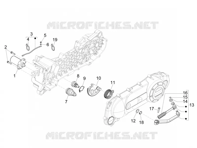 Démarrage - Démarrage électrique PIAGGIO PIAGGIO-SCOOTER 50 LIBERTY 2015  Liberty 4T Delivery