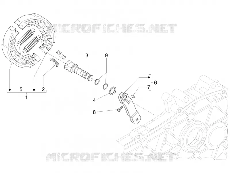 Frein posterieur - Mâchoire PIAGGIO PIAGGIO-SCOOTER 50 LIBERTY 2012  Liberty 4T Double 2012