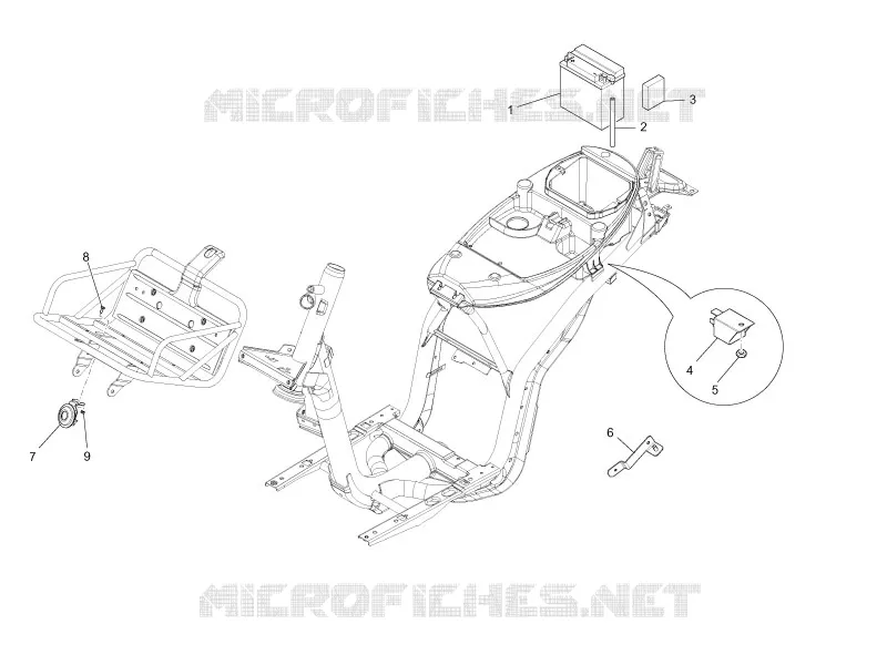 Relais - Batterie - Avertisseur sonore PIAGGIO PIAGGIO-SCOOTER 50 LIBERTY 2016  Liberty 4T PTT