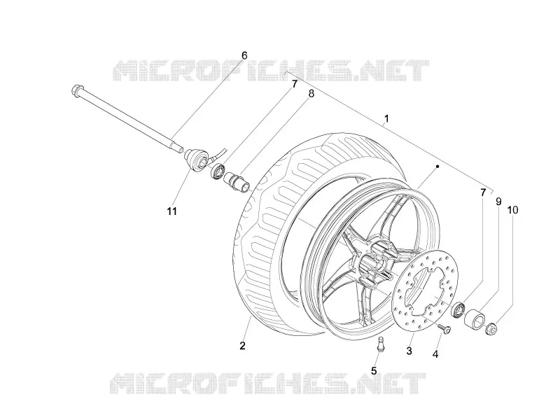 Roue avant PIAGGIO PIAGGIO-SCOOTER 50 LIBERTY 2016  Liberty 4T PTT