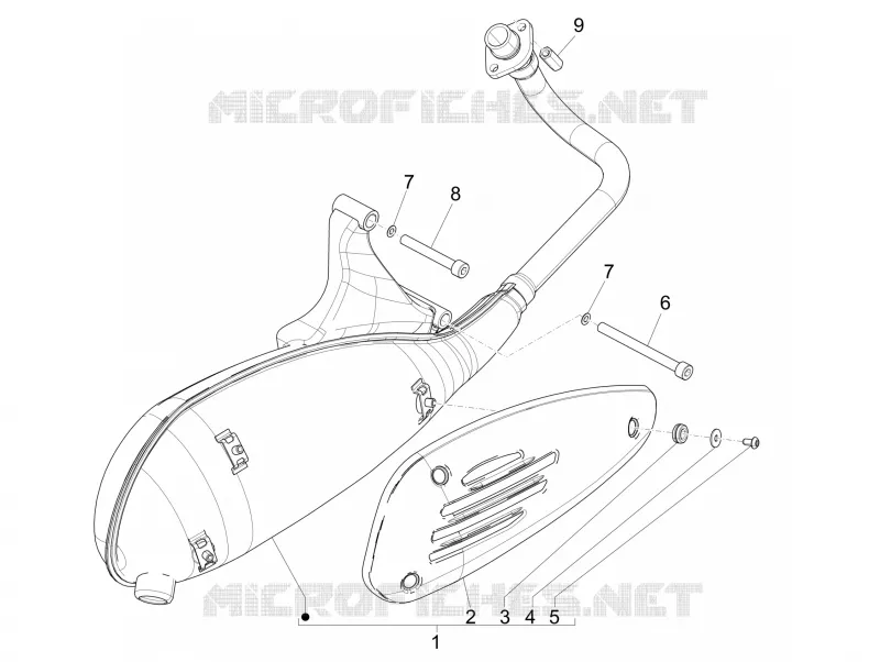 Silencieux PIAGGIO PIAGGIO-SCOOTER 50 LIBERTY 2011  Liberty 4T PTT