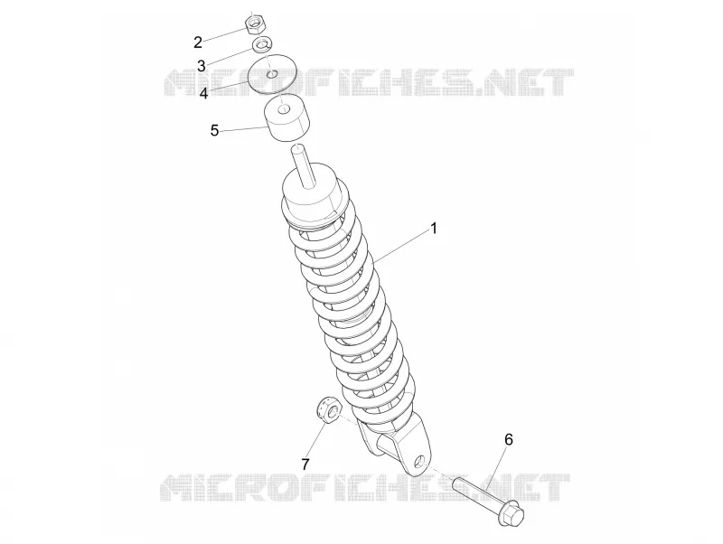 Suspension arrière - Amortisseur/s PIAGGIO PIAGGIO-SCOOTER 50 LIBERTY 2016  Liberty 4T PTT