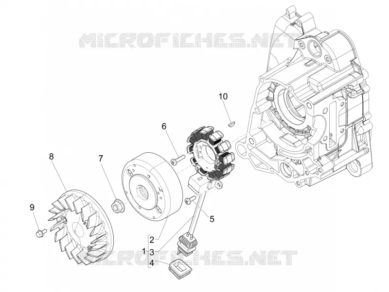 Volant magnetique PIAGGIO PIAGGIO-SCOOTER 50 LIBERTY 2017  Liberty 4T PTT