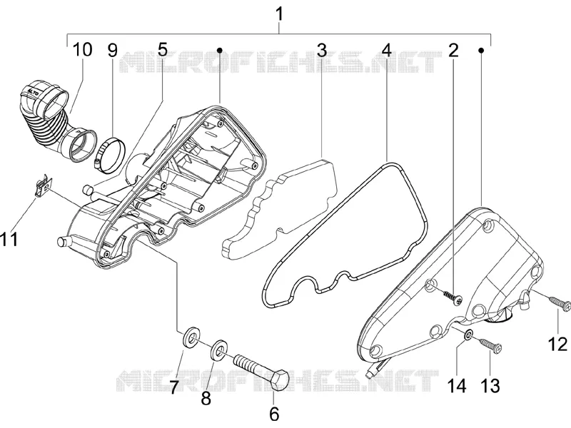 Filtre à air PIAGGIO PIAGGIO-SCOOTER 50 LIBERTY 2008  Liberty 4T Sport