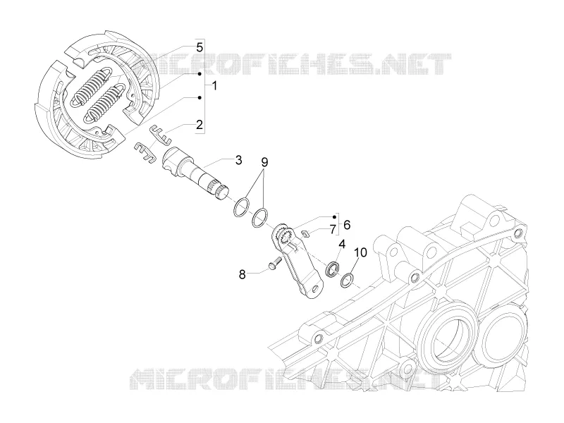Frein posterieur - Mâchoire PIAGGIO PIAGGIO-SCOOTER 50 LIBERTY 2017  Liberty iGet 4T 3V
