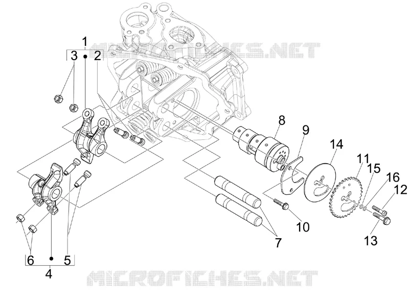 Groupe support balanciers PIAGGIO PIAGGIO-SCOOTER 125 MP3 2012  MP3 ie Touring