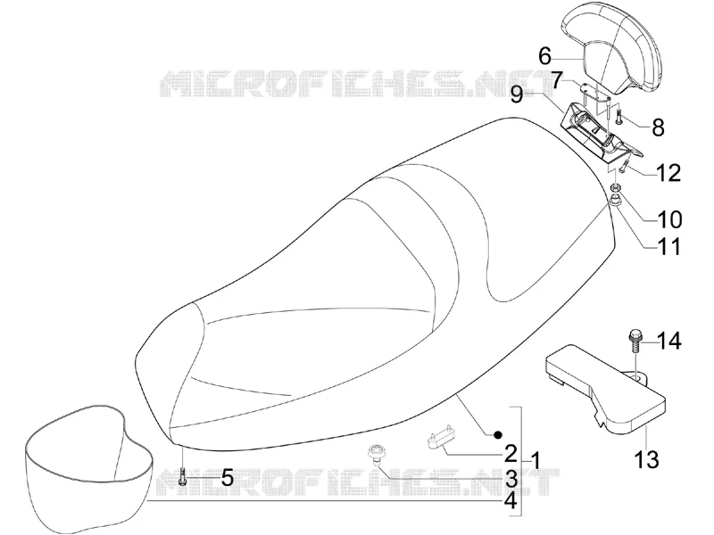Selle/sieges PIAGGIO PIAGGIO-SCOOTER 250 MP3 2010  MP3 ie MIC