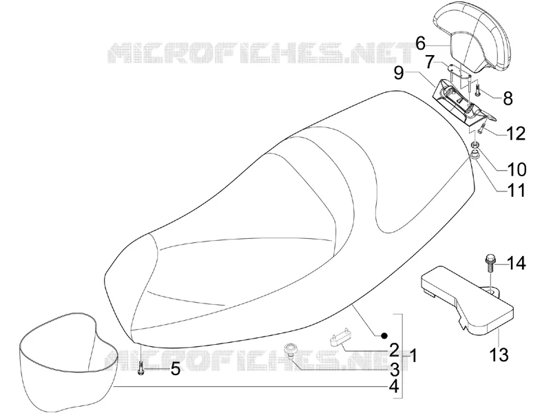 Selle/sieges PIAGGIO PIAGGIO-SCOOTER 250 MP3 2009  MP3 ie MIC
