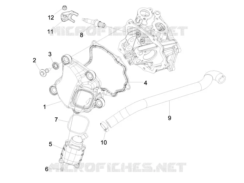 Couvercle culasse PIAGGIO PIAGGIO-SCOOTER 300 MP3 2010  MP3 4T 4V ie ERL Ibrido