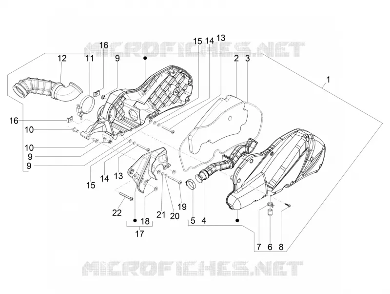 Filtre à air PIAGGIO PIAGGIO-SCOOTER 300 MP3 2016  MP3 ie E4 LT BUSINESS - SPORT ABS