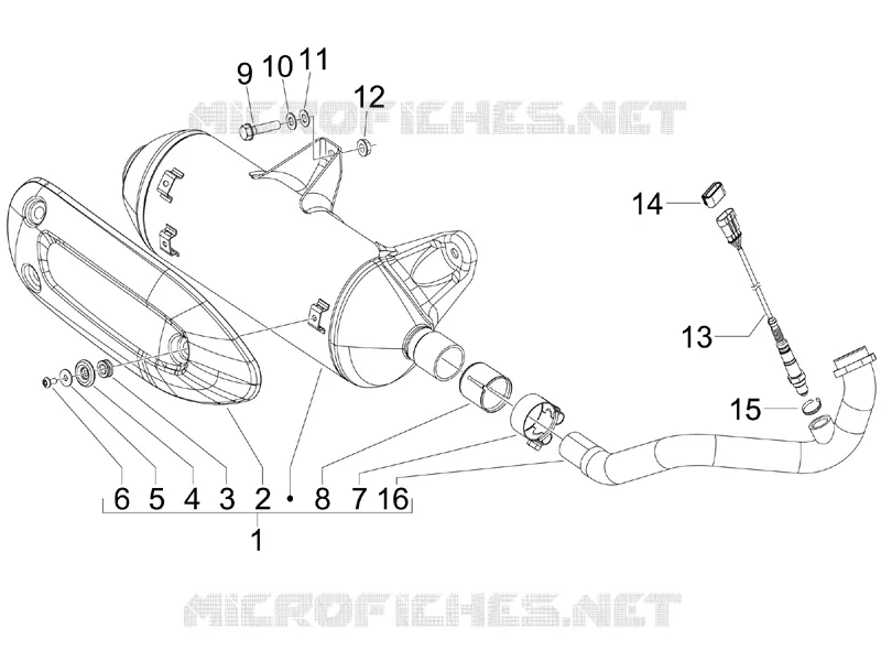 Silencieux PIAGGIO PIAGGIO-SCOOTER 300 MP3 2012  MP3 ie LT - Sport