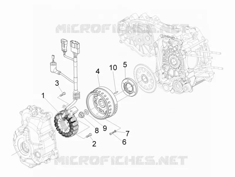 Volant magnetique PIAGGIO PIAGGIO-SCOOTER 300 MP3 2012  MP3 ie LT Touring