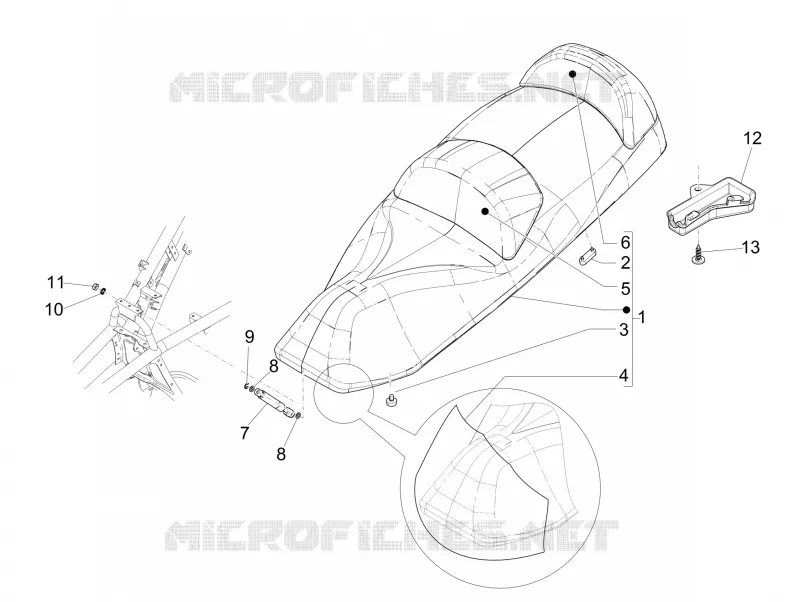 Selle/sieges PIAGGIO PIAGGIO-SCOOTER 300 MP3 2014  MP3 LT BUSINESS - SPORT ABS