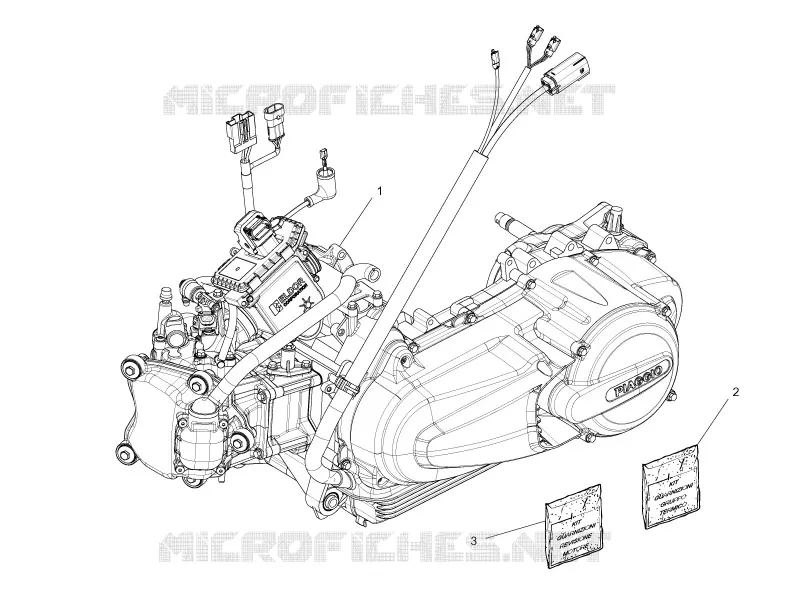 Moteur complet PIAGGIO PIAGGIO-SCOOTER 300 MP3 2012  MP3 YOUrban ERL
