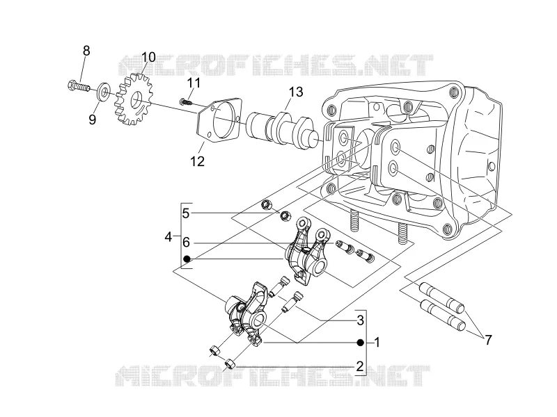 Groupe support balanciers PIAGGIO PIAGGIO-SCOOTER 400 MP3 2007  MP3 ie