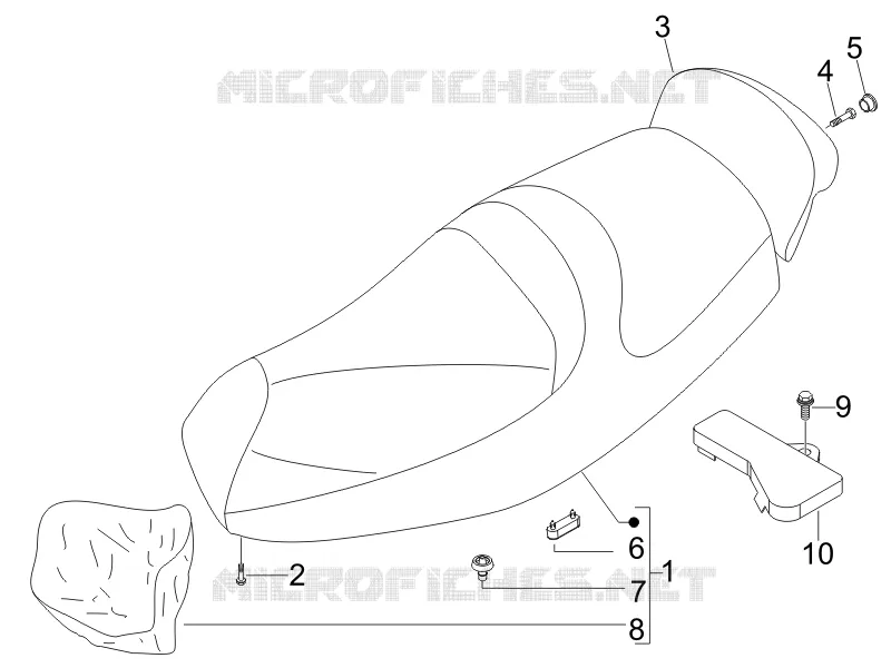 Selle/sieges PIAGGIO PIAGGIO-SCOOTER 400 MP3 2008  MP3 ie