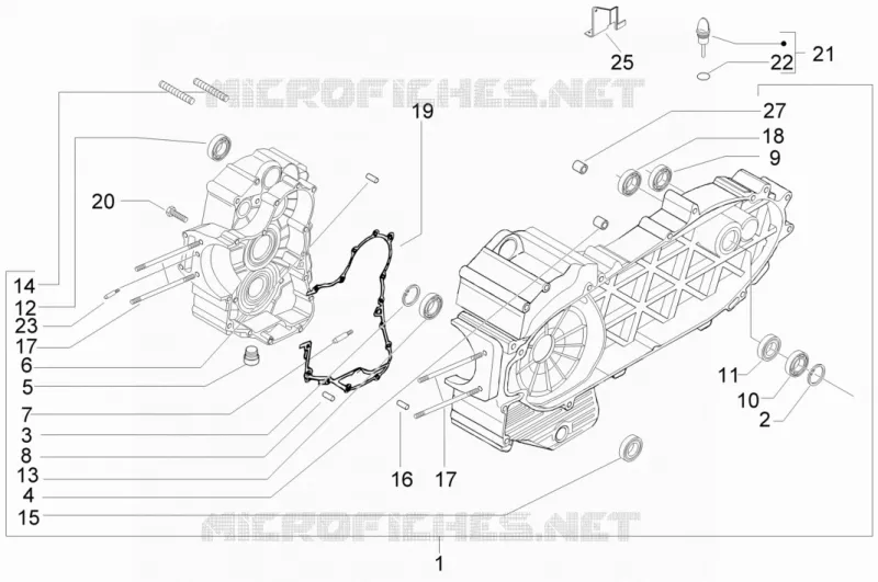 Carter PIAGGIO PIAGGIO-SCOOTER 400 MP3 2009  MP3 ie MIC