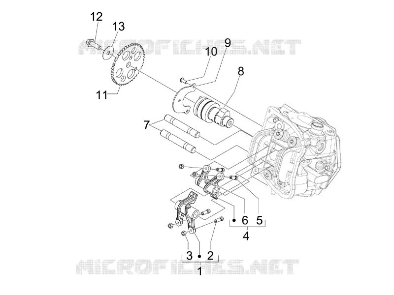 Groupe support balanciers PIAGGIO PIAGGIO-SCOOTER 400 MP3 2010  MP3 ie MIC