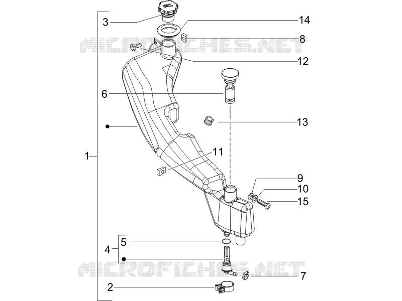 Réservoir huile PIAGGIO PIAGGIO-SCOOTER 50 NRG 2007  NRG Power DD