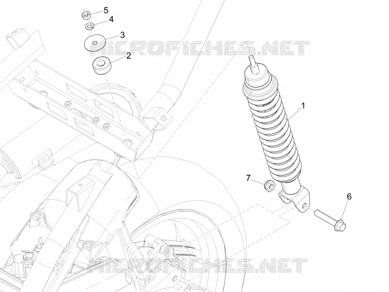 Suspension arrière - Amortisseur/s PIAGGIO PIAGGIO-SCOOTER 50 NRG 2015  NRG Power DD
