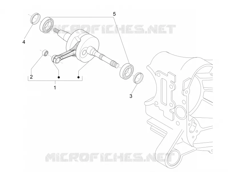 Vilebrequin PIAGGIO PIAGGIO-SCOOTER 50 NRG 2010  NRG Power DD