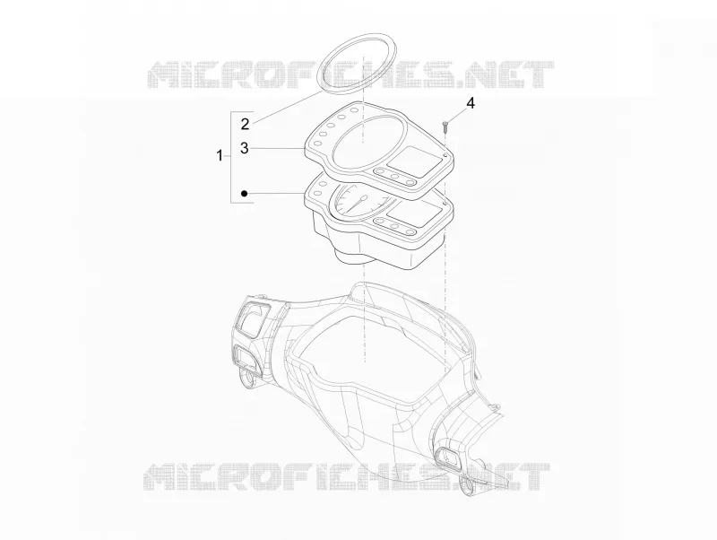 Groupe instruments - Cruscotto PIAGGIO PIAGGIO-SCOOTER 50 NRG 2012  NRG Power DD H2O