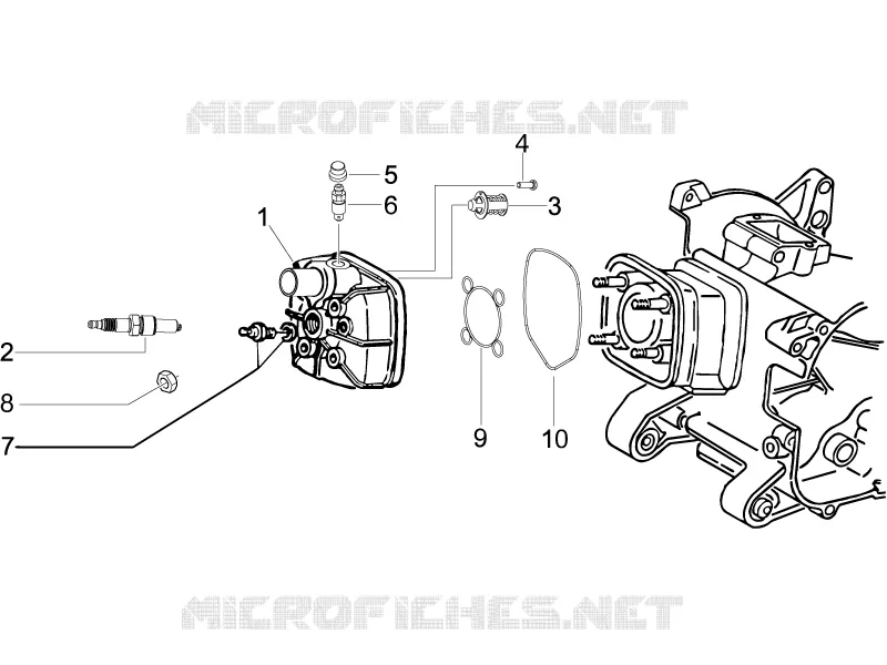 Couvercle culasse PIAGGIO PIAGGIO-SCOOTER 50 NRG 2011  NRG Power DD Serie Speciale