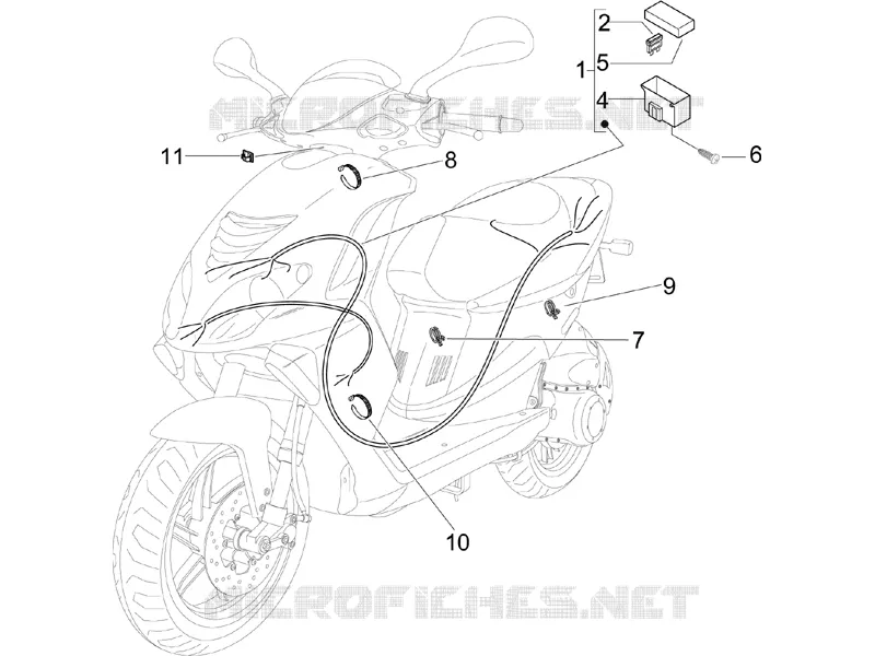 Faisceau de câbles principal PIAGGIO PIAGGIO-SCOOTER 50 NRG 2011  NRG Power DD Serie Speciale
