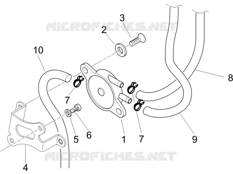 Instalation de l'alimentation PIAGGIO PIAGGIO-SCOOTER 50 NRG 2010  NRG Power DD Serie Speciale