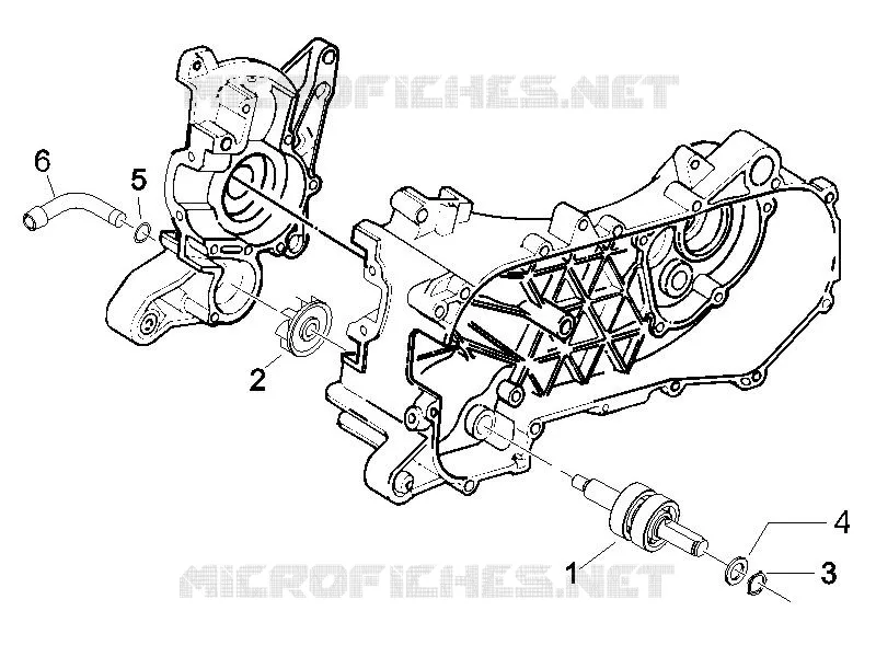 Pompe à eau PIAGGIO PIAGGIO-SCOOTER 50 NRG 2010  NRG Power DD Serie Speciale