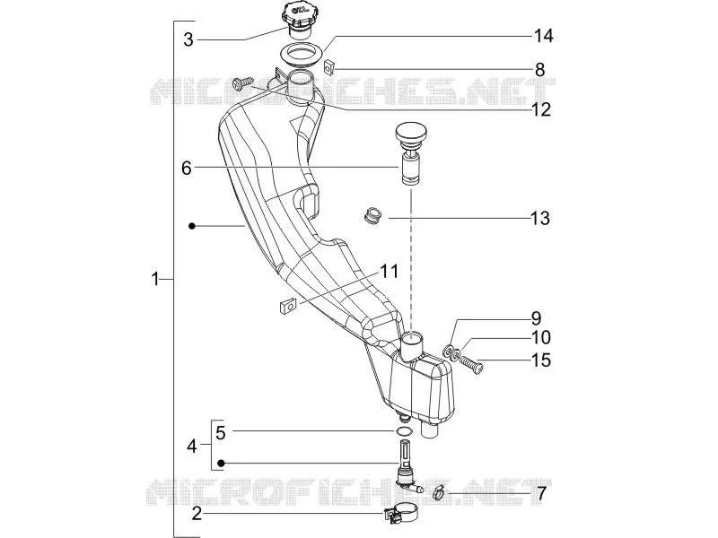 Réservoir huile PIAGGIO PIAGGIO-SCOOTER 50 NRG 2011  NRG Power DD Serie Speciale