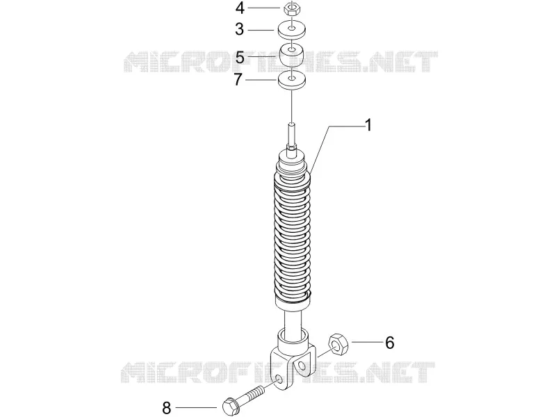 Suspension arrière - Amortisseur/s PIAGGIO PIAGGIO-SCOOTER 50 NRG 2007  NRG Power DD Serie Speciale