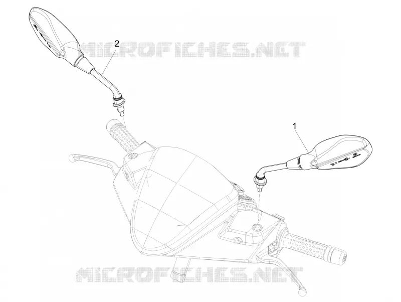 Rétroviseur/s PIAGGIO PIAGGIO-SCOOTER 50 NRG 2012  NRG Power DT