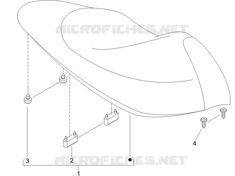 Selle/sieges PIAGGIO PIAGGIO-SCOOTER 50 NRG 2007  NRG Power DT