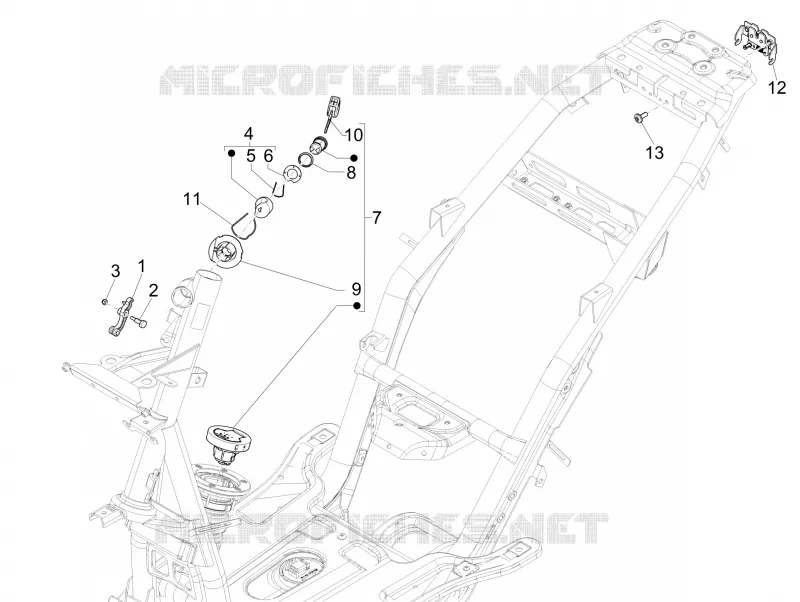 Serrures PIAGGIO PIAGGIO-SCOOTER 50 NRG 2011  NRG Power DT