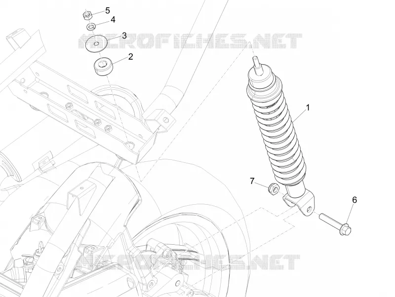 Suspension arrière - Amortisseur/s PIAGGIO PIAGGIO-SCOOTER 50 NRG 2014  NRG Power DT
